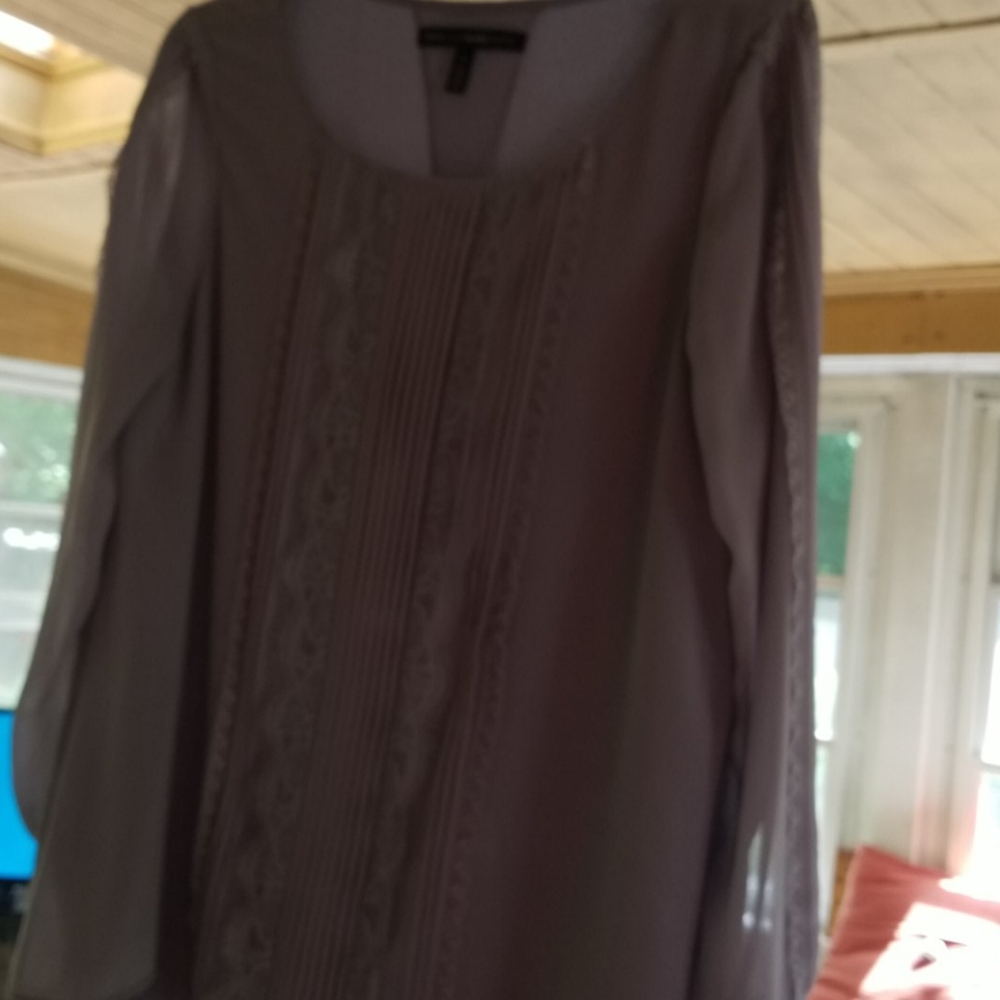 White house black market blouse.  Grey, size 8.  N